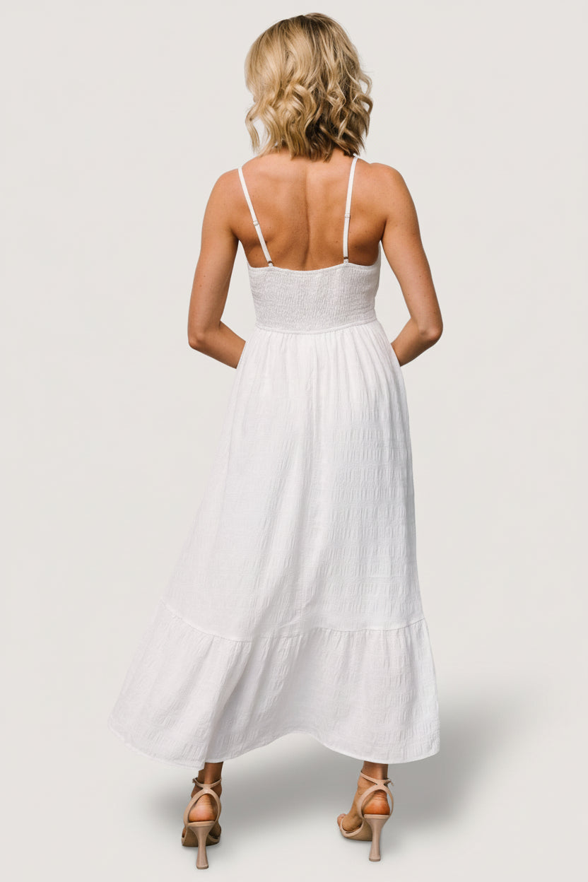 Mikayla Textured Tank Dress | Off White