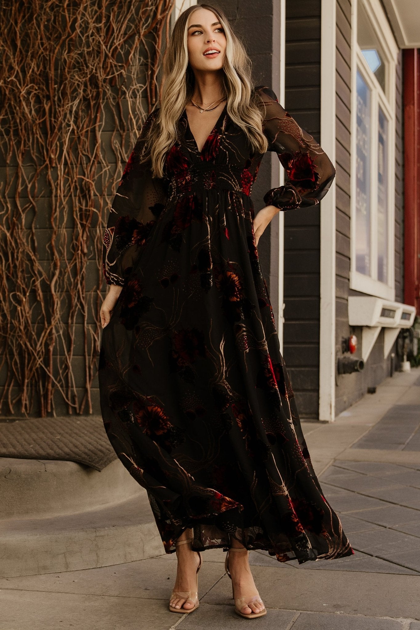 black milkmaid dress long Black boohoo Satin Milkmaid Halterneck Maxi Dress