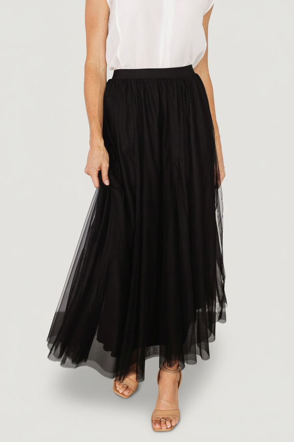 Mila Tulle Skirt | Black