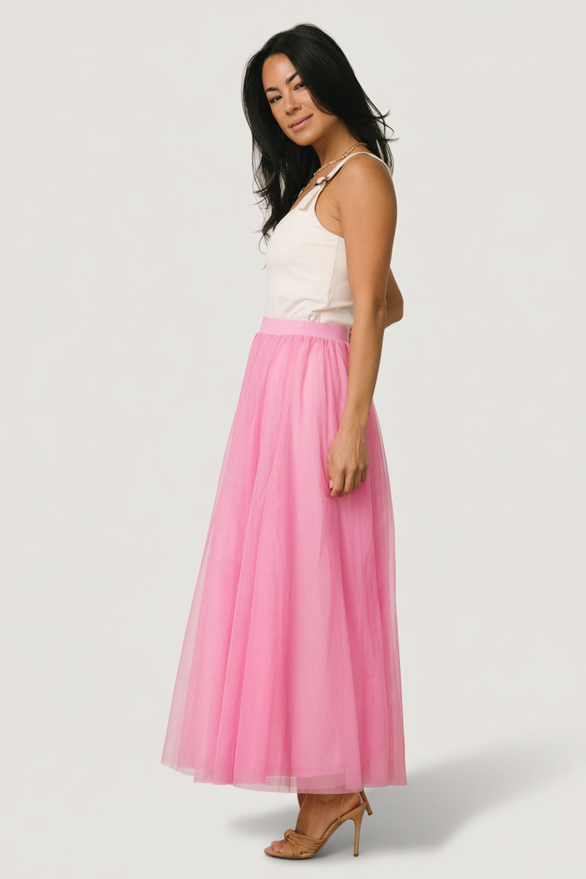Mila Tulle Skirt | Taffy Pink