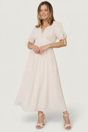 Millar Midi Dress | Natural + Black