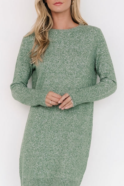 Miller Sweater Dress | Heather Green - Baltic Born