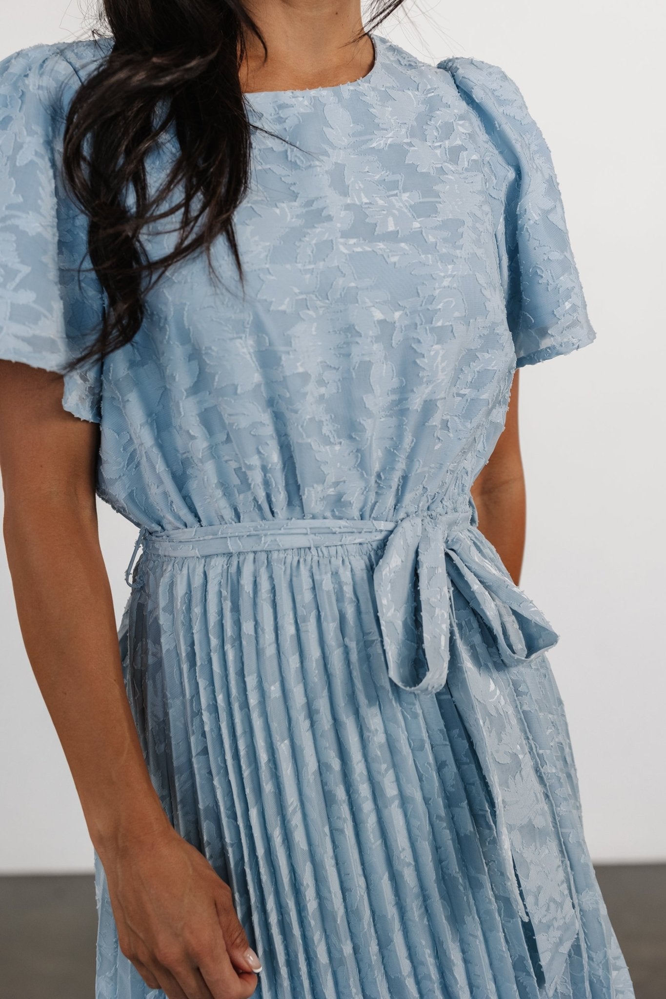 Mindy Pleated Dress | Light Blue - Baltic Born