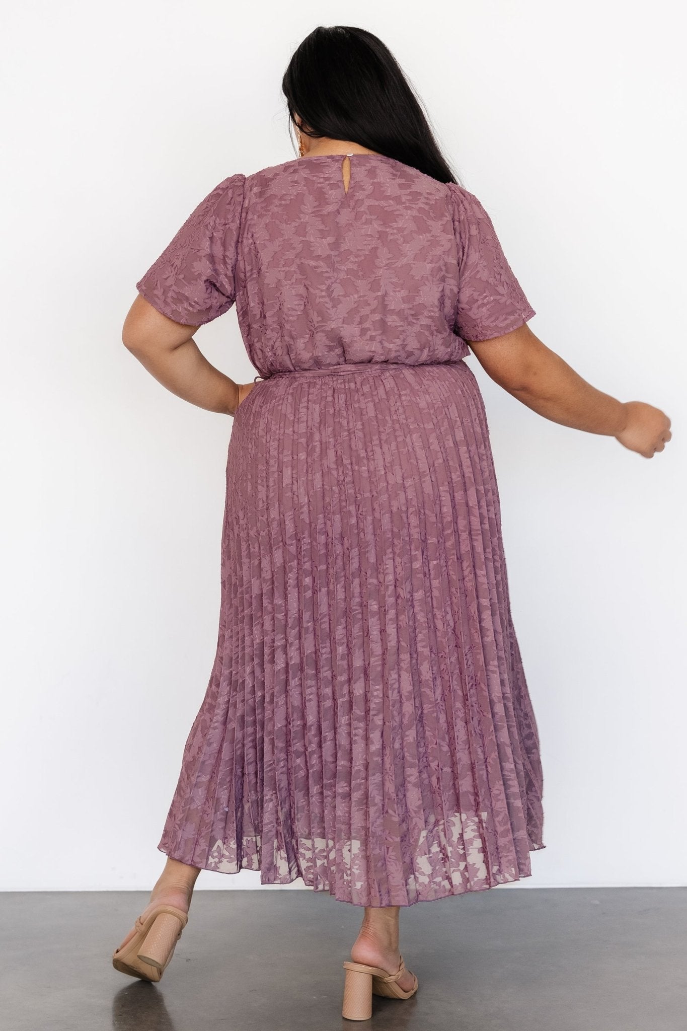 Mindy Pleated Dress | Vintage Plum - Baltic Born