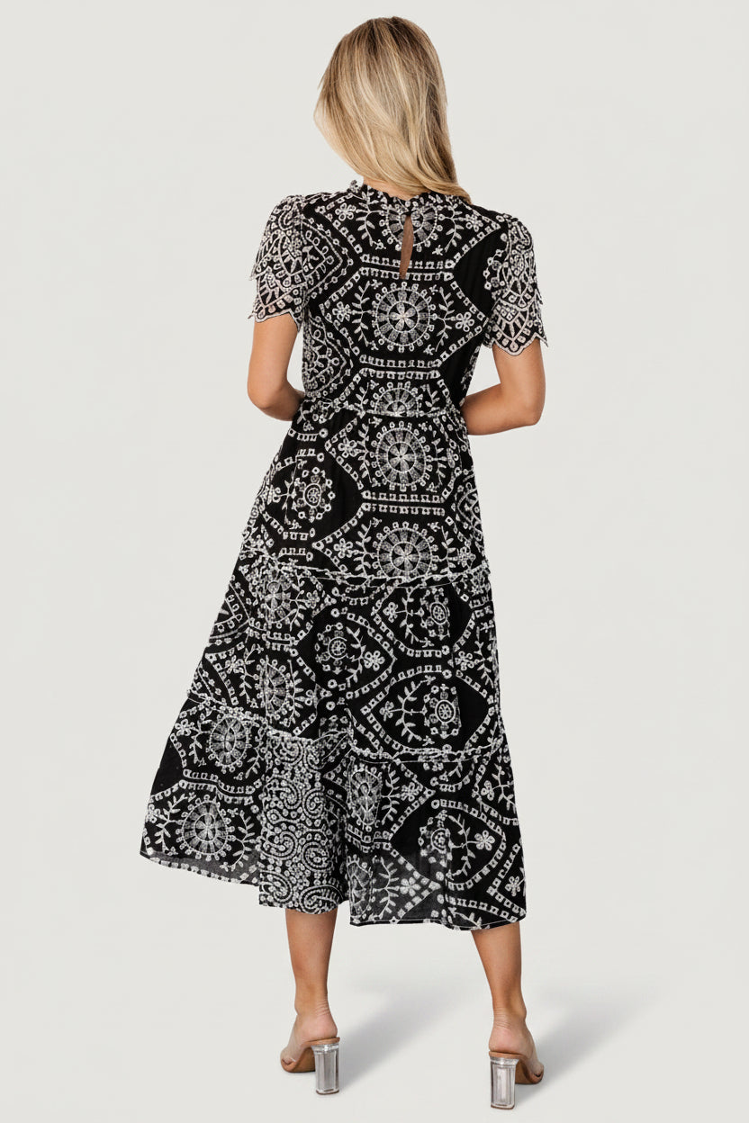 Mirabel Eyelet Midi Dress