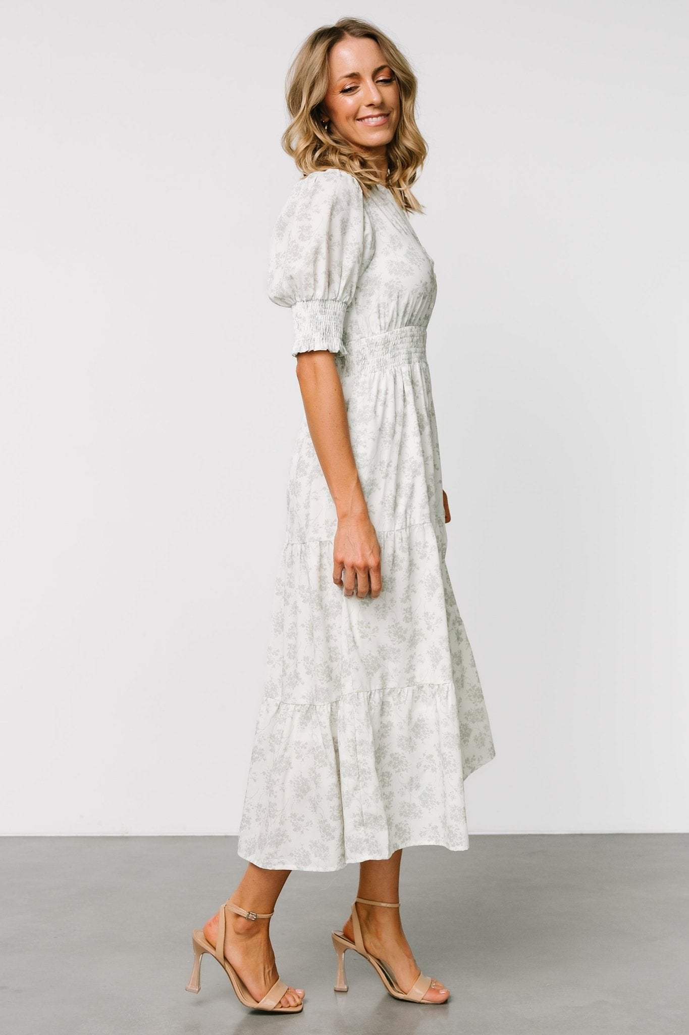 Miriam Midi Dress | Light Sage Floral - Baltic Born