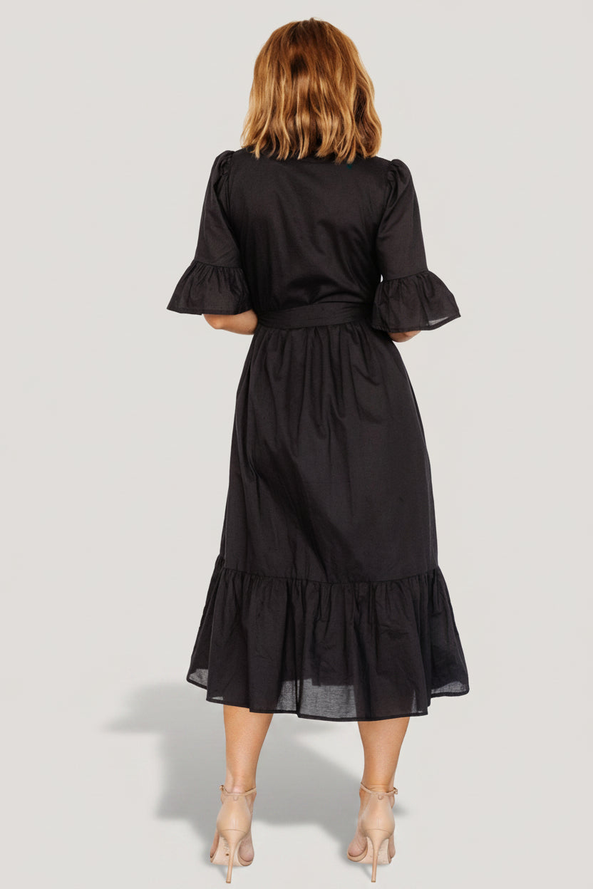 Mirielle Midi Dress | Black Mirielle Midi Dress | Black