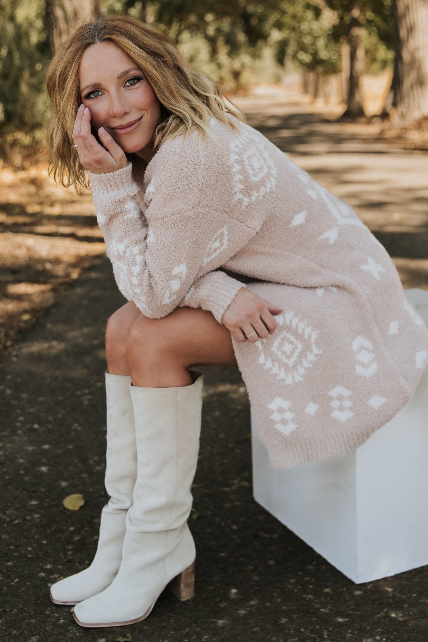 Missoula Oversized Cardigan | Sand + Off White - Baltic Born