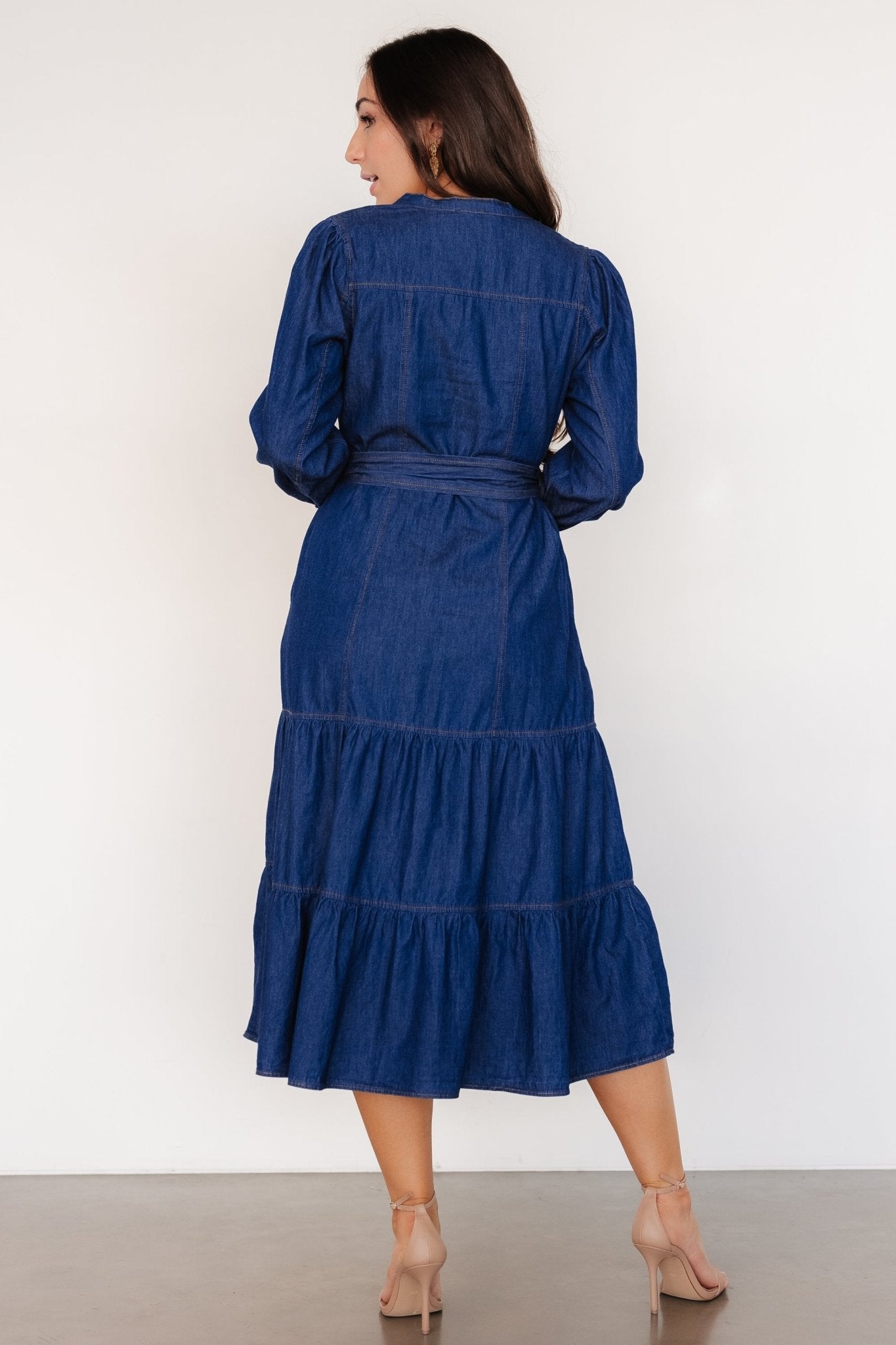 Misty Midi Dress | Denim Blue - Baltic Born