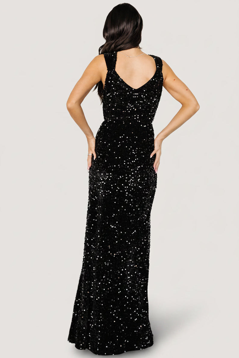 Monroe Sequin Gown | Black Monroe Sequin Gown | Black