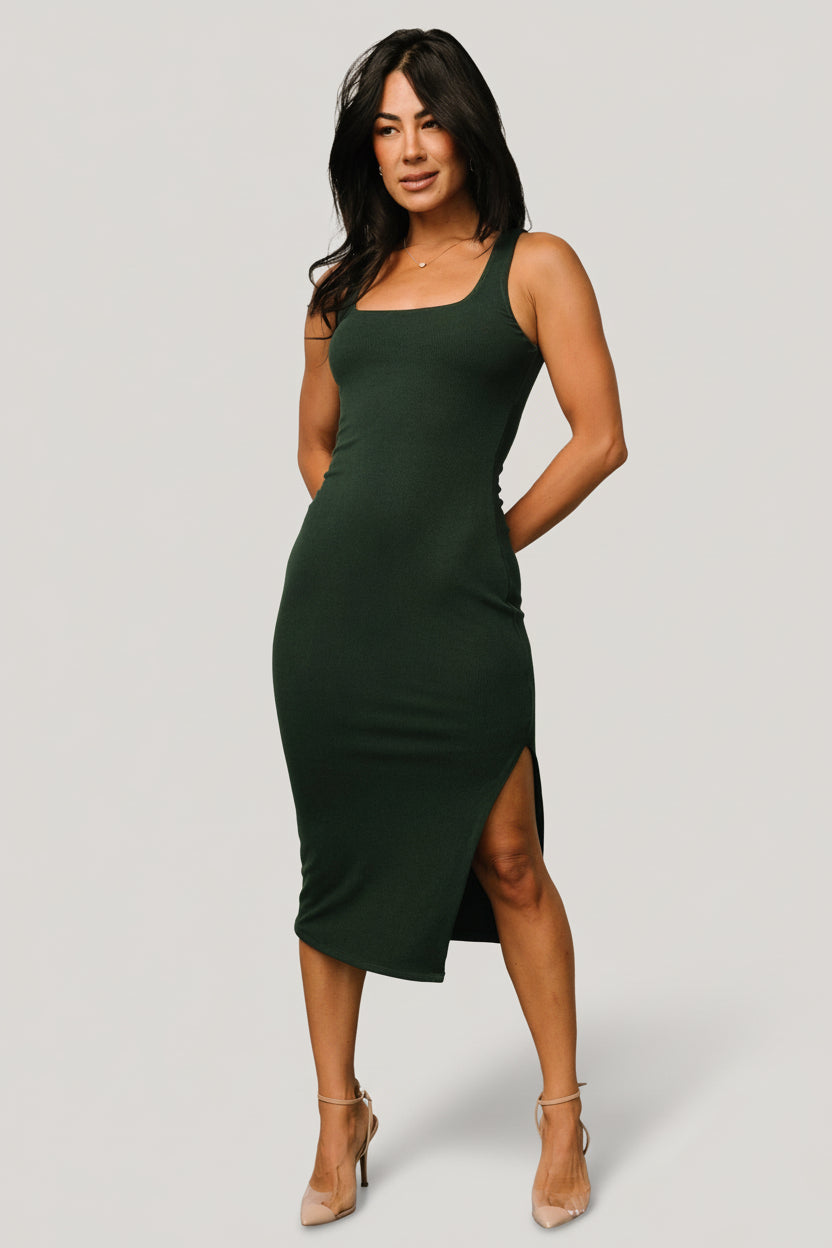 Floral Midi Afrm Janice Midi Dress Dark Green Ribbed Knit Long Sleeve Bodycon Midi Dress New Floral Midi Afrm Janice Midi Dress Dark Green Ribbed Knit Long Sleeve Bodycon Midi Dress New