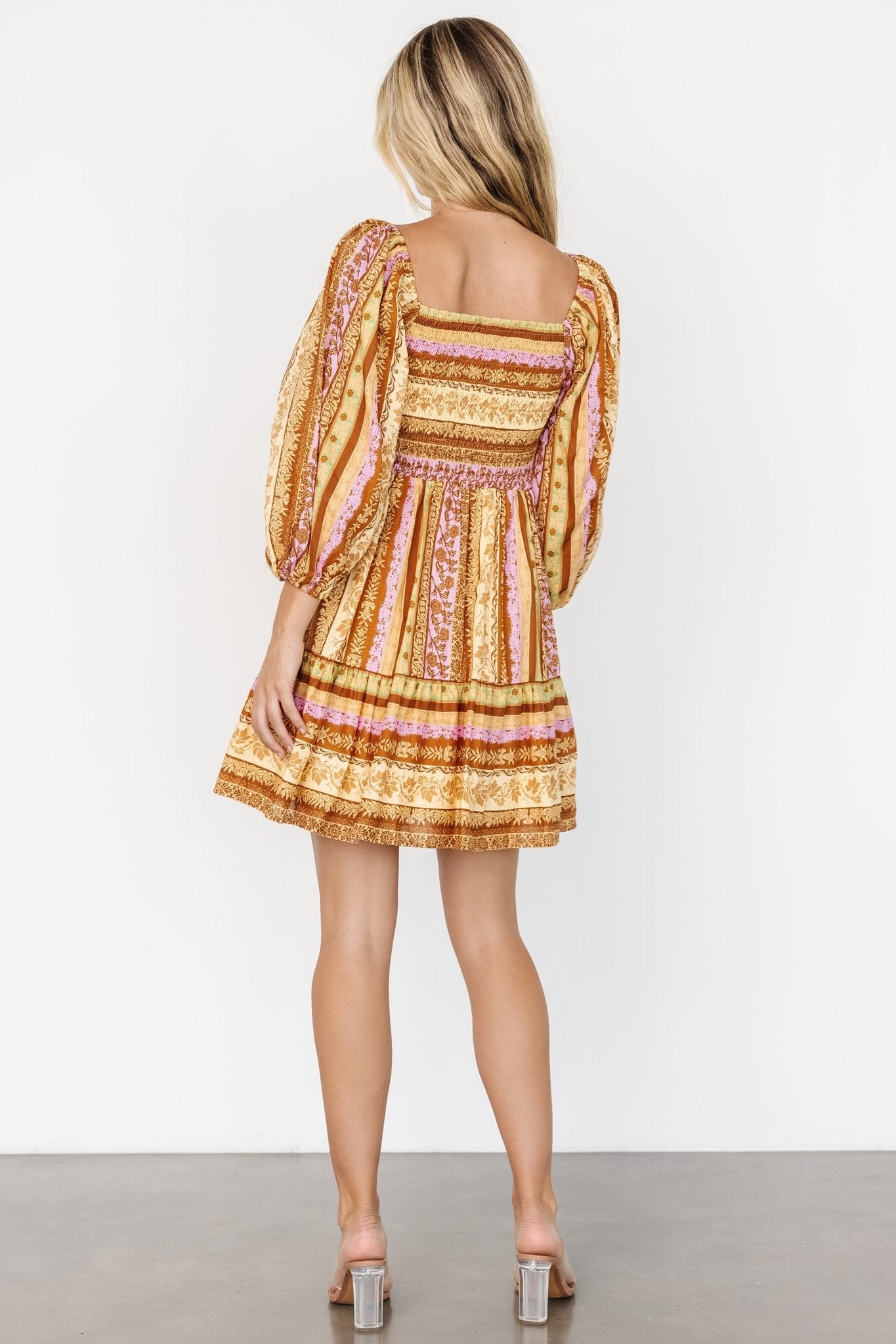 Moriah Mini Dress | Camel Multi - Baltic Born