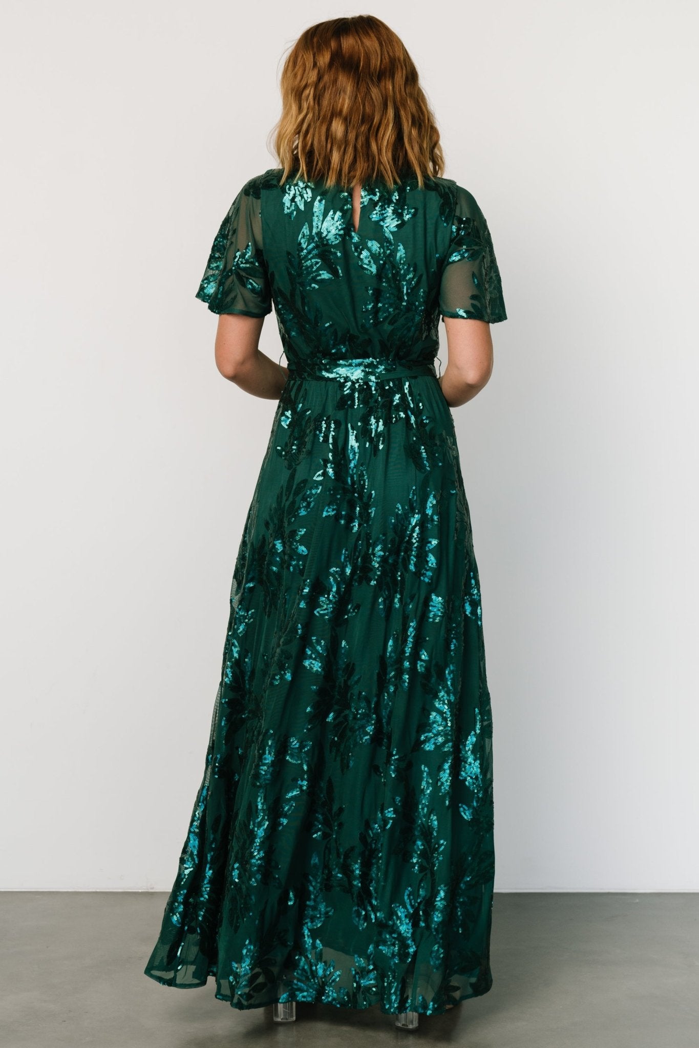 Muse Sequin Maxi Dress | Emerald - Baltic Born