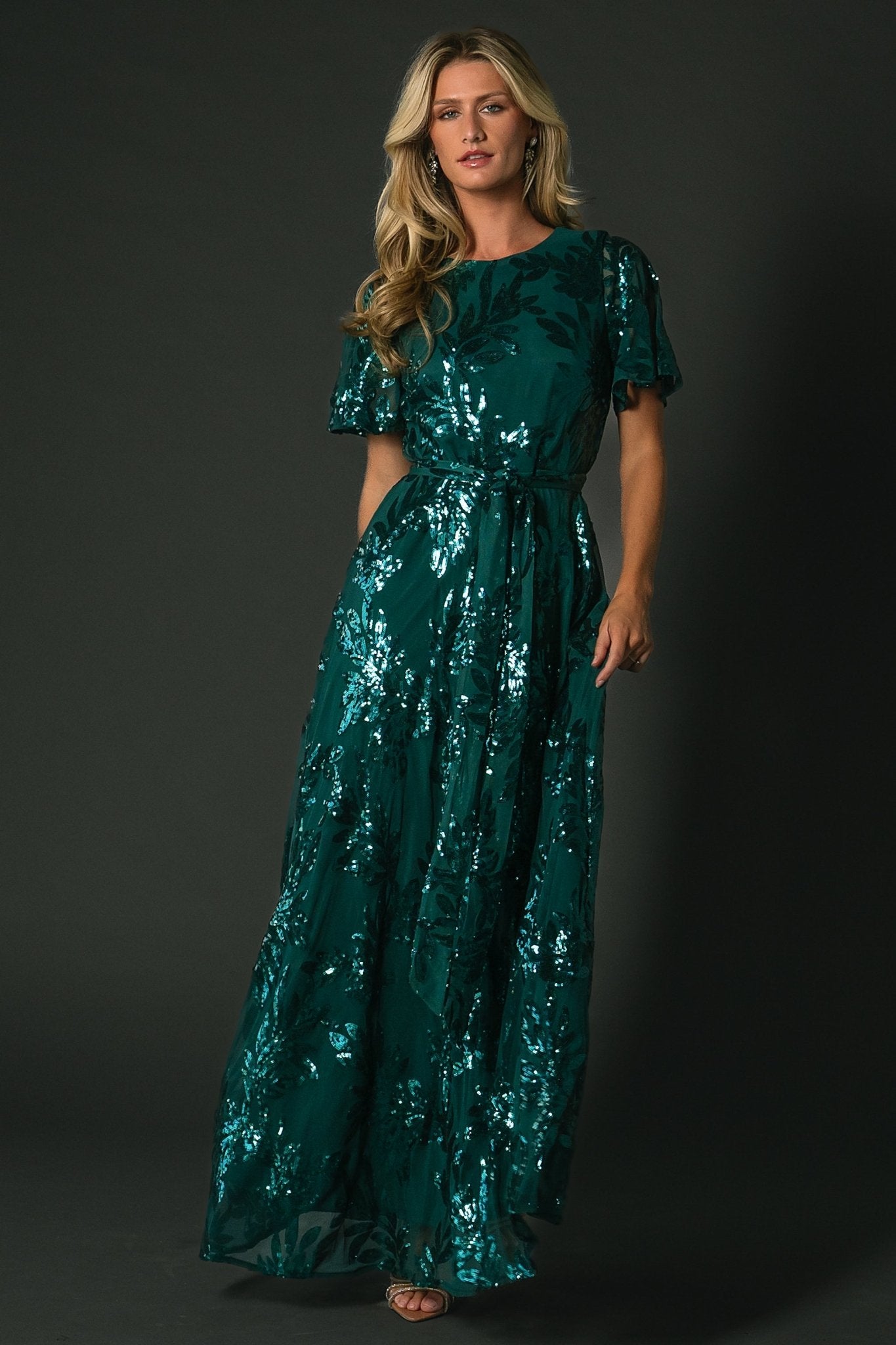 Muse Sequin Maxi Dress | Emerald - Baltic Born