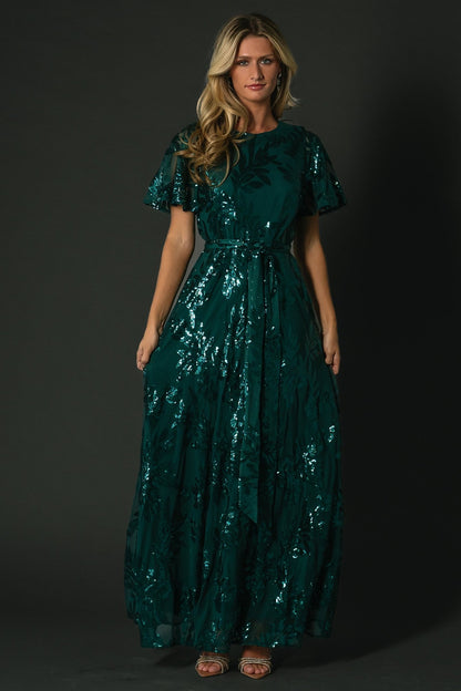 Muse Sequin Maxi Dress | Emerald - Baltic Born