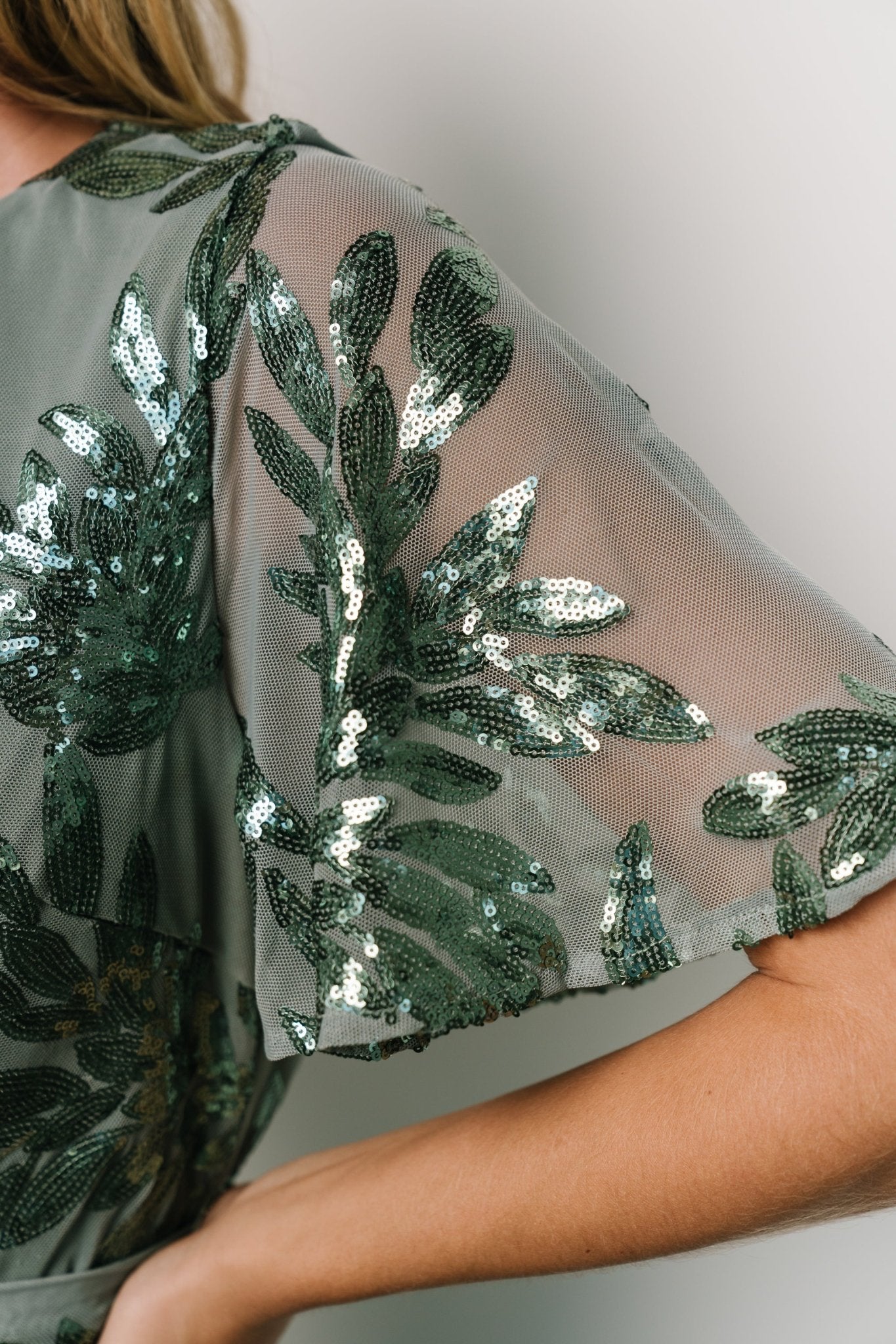 Muse Sequin Maxi Dress | Eucalyptus - Baltic Born