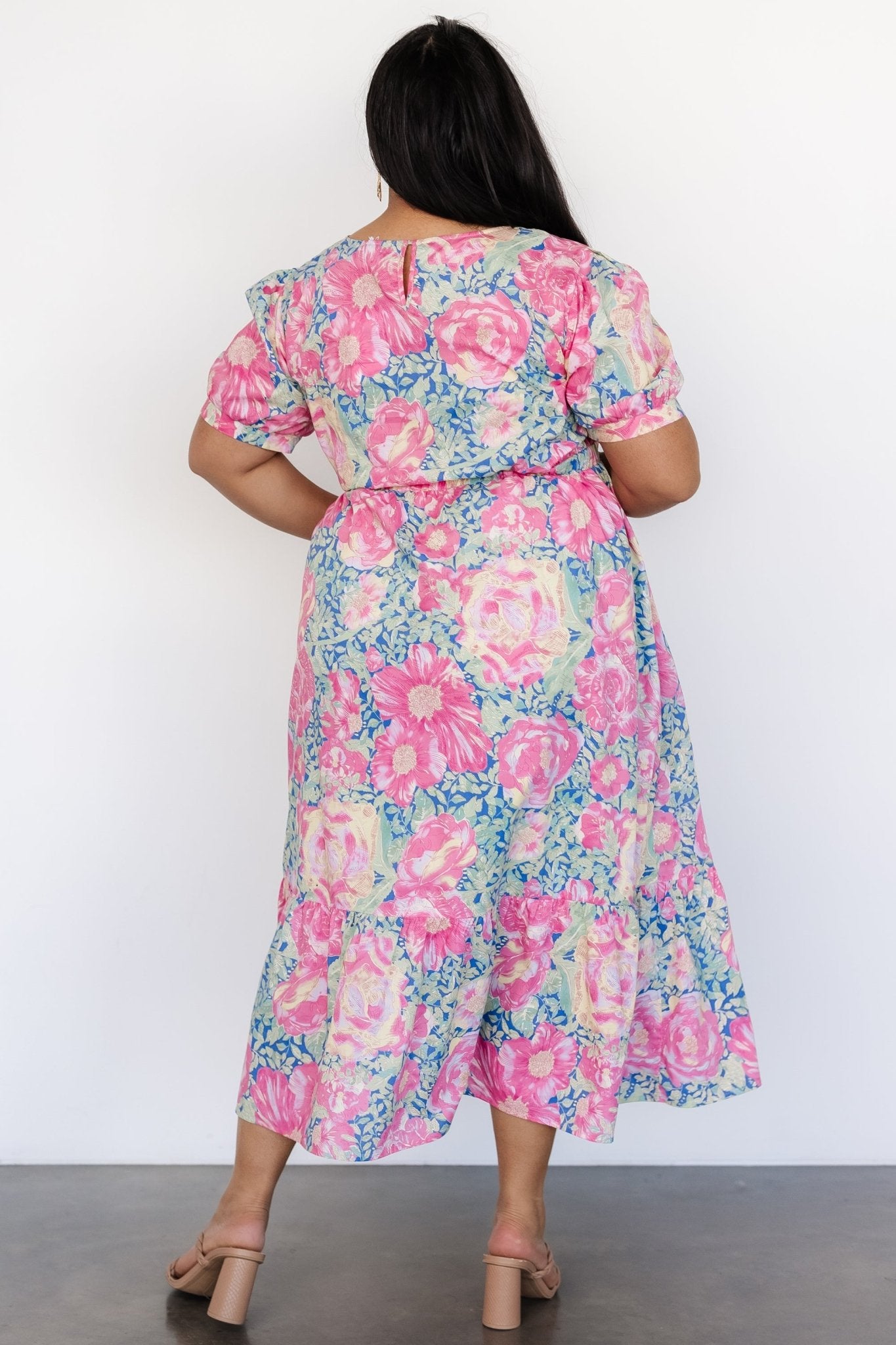 Myers Dress | Blue + Pink Floral - Baltic Born