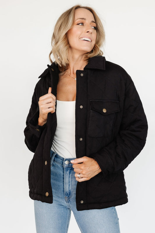 Nadia Button Up Jacket | Black - Baltic Born