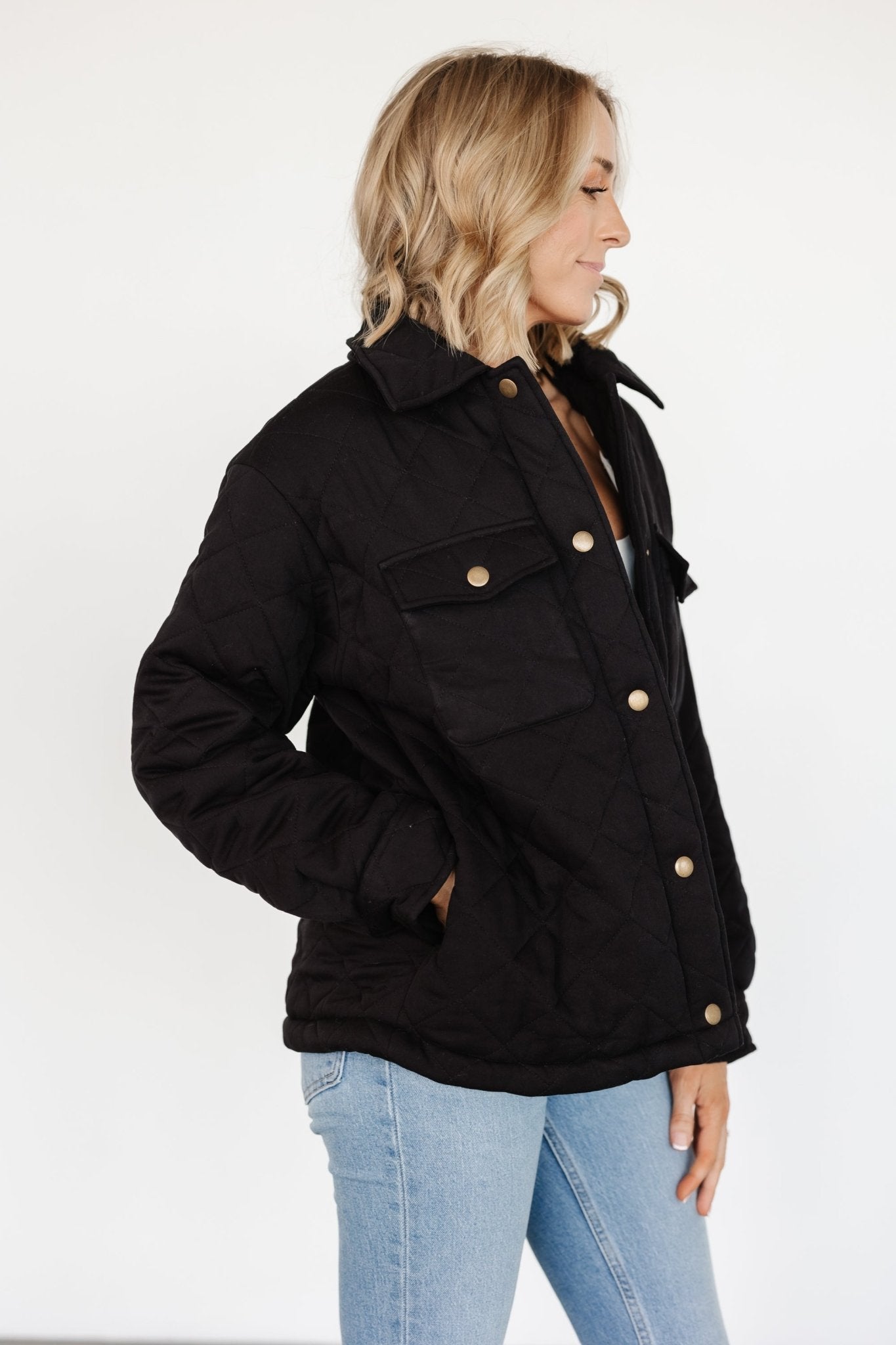 Nadia Button Up Jacket | Black - Baltic Born