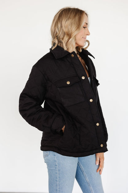 Nadia Button Up Jacket | Black - Baltic Born