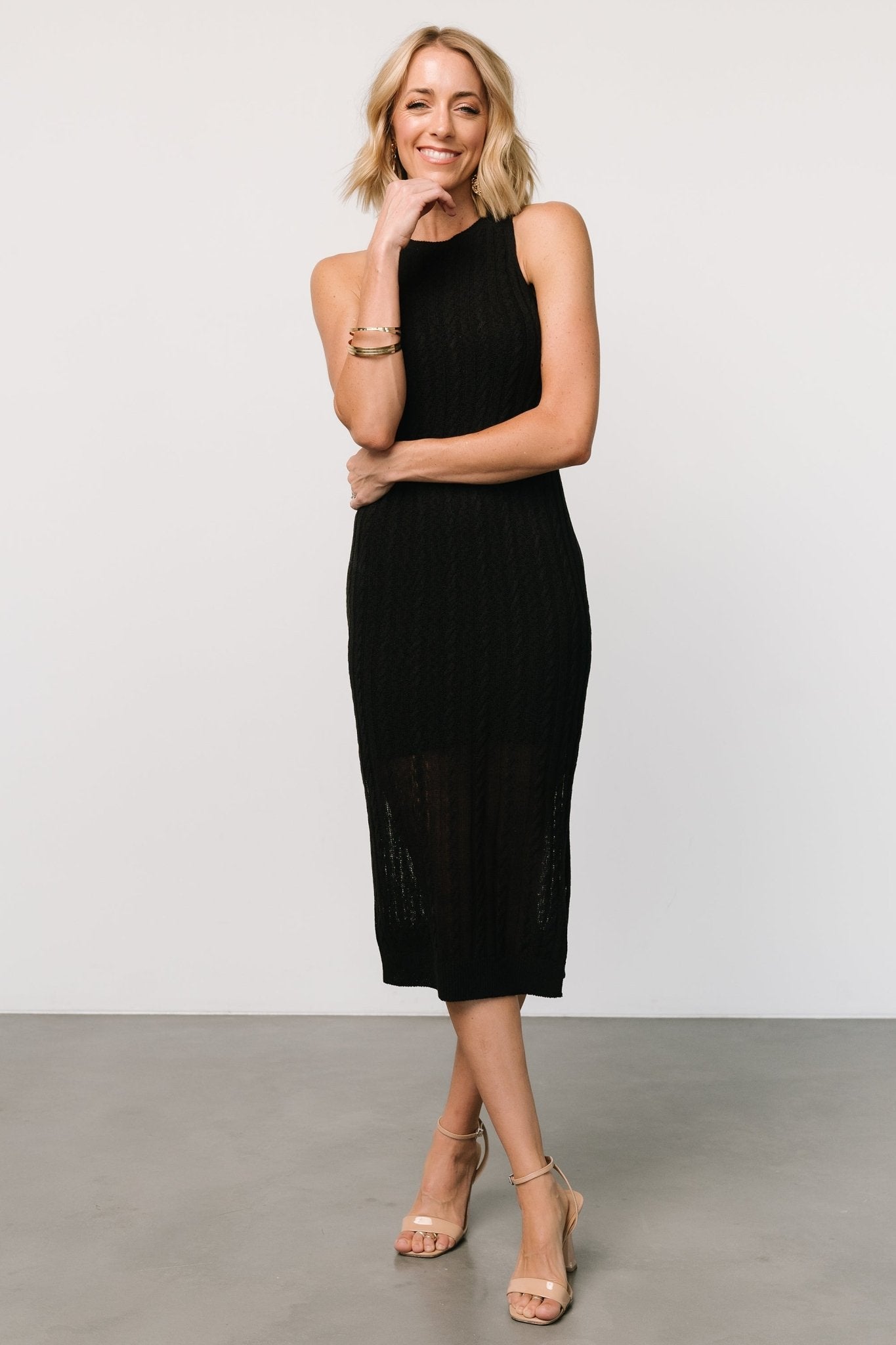 Nalani Knit Tank Dress | Black - Baltic Born