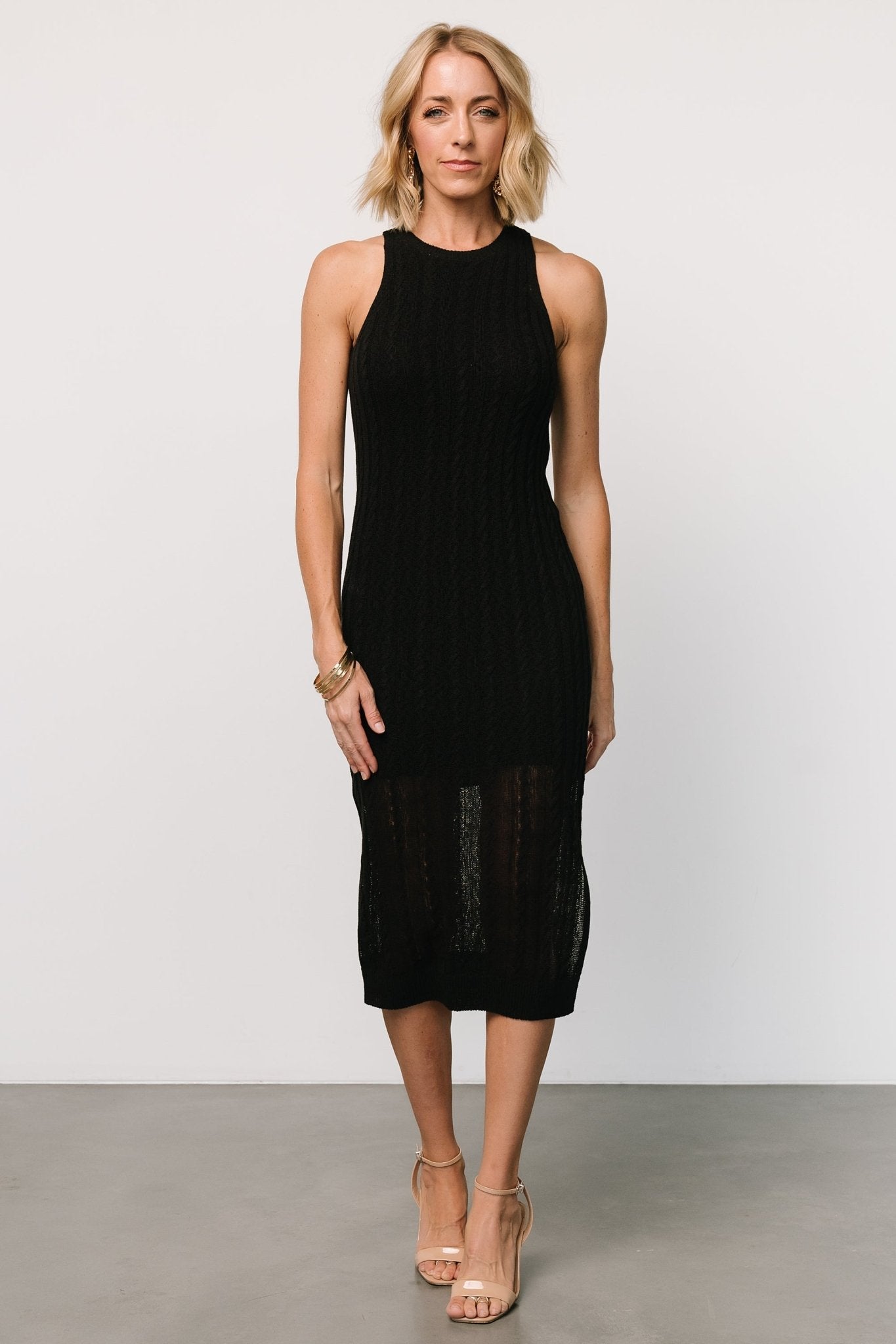 Nalani Knit Tank Dress | Black - Baltic Born