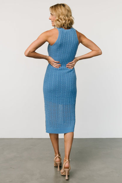 Nalani Knit Tank Dress | Blue - Baltic Born