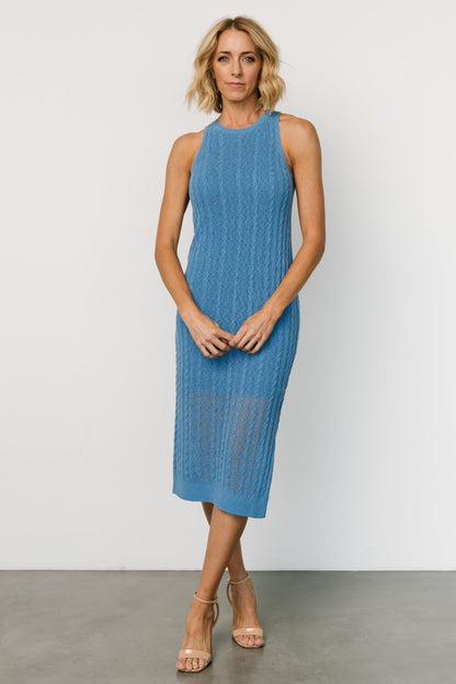 Nalani Knit Tank Dress | Blue - Baltic Born