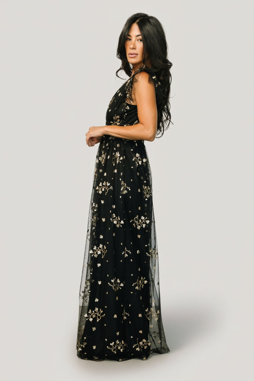 embellished maxi dresses Olivia Pearl Dress | Made-To-Order with each sequin meticulously threaded and sewn by hand Baltic Born Womens Natalia Floral