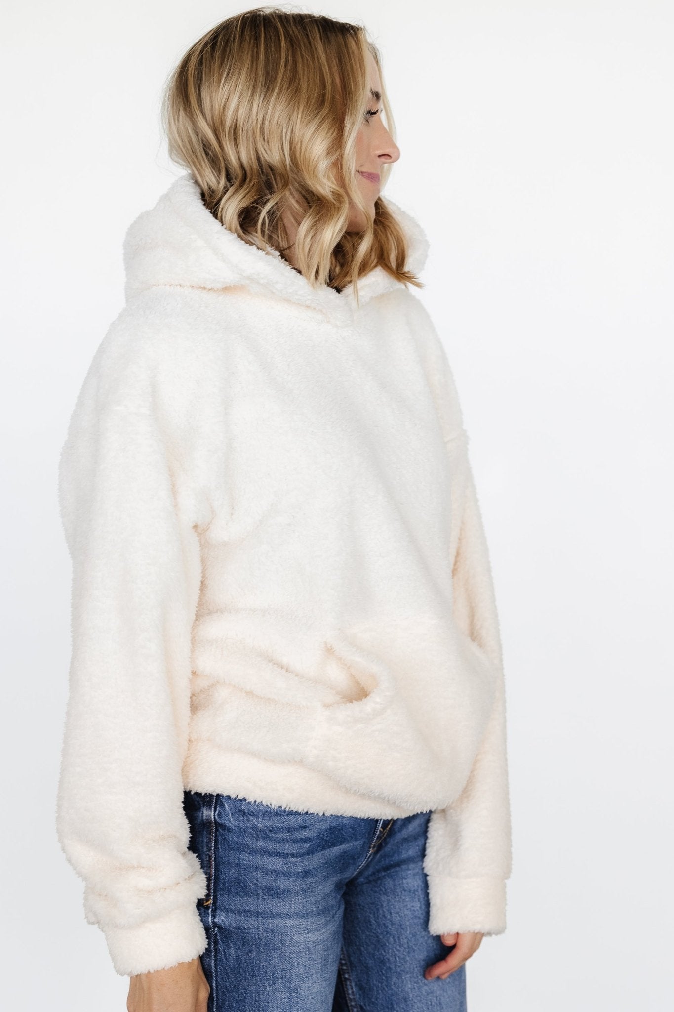 Neve Teddy Hoodie | Cream - Baltic Born