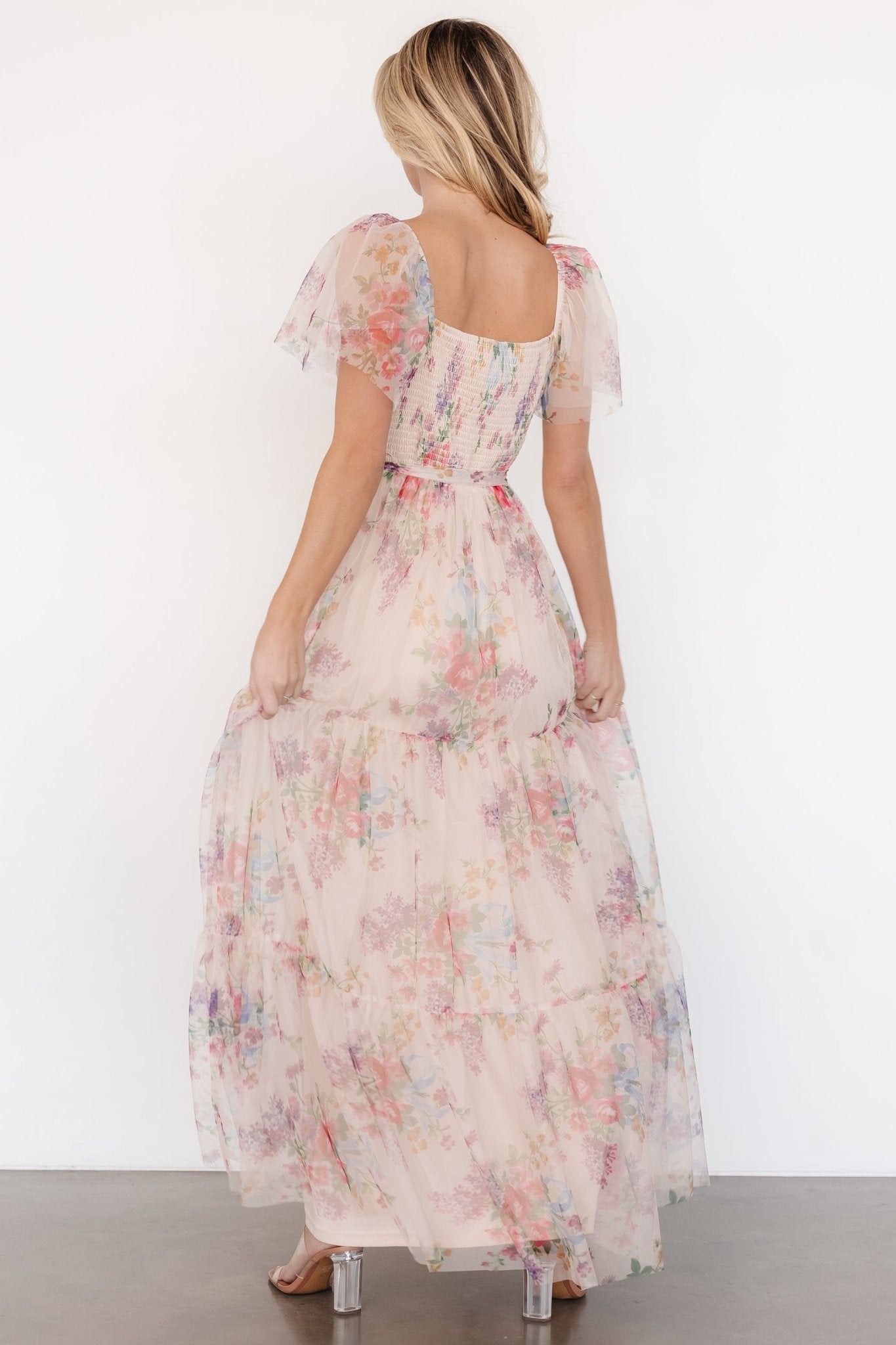 Nicola Tulle Maxi Dress | Romantic Floral - Baltic Born