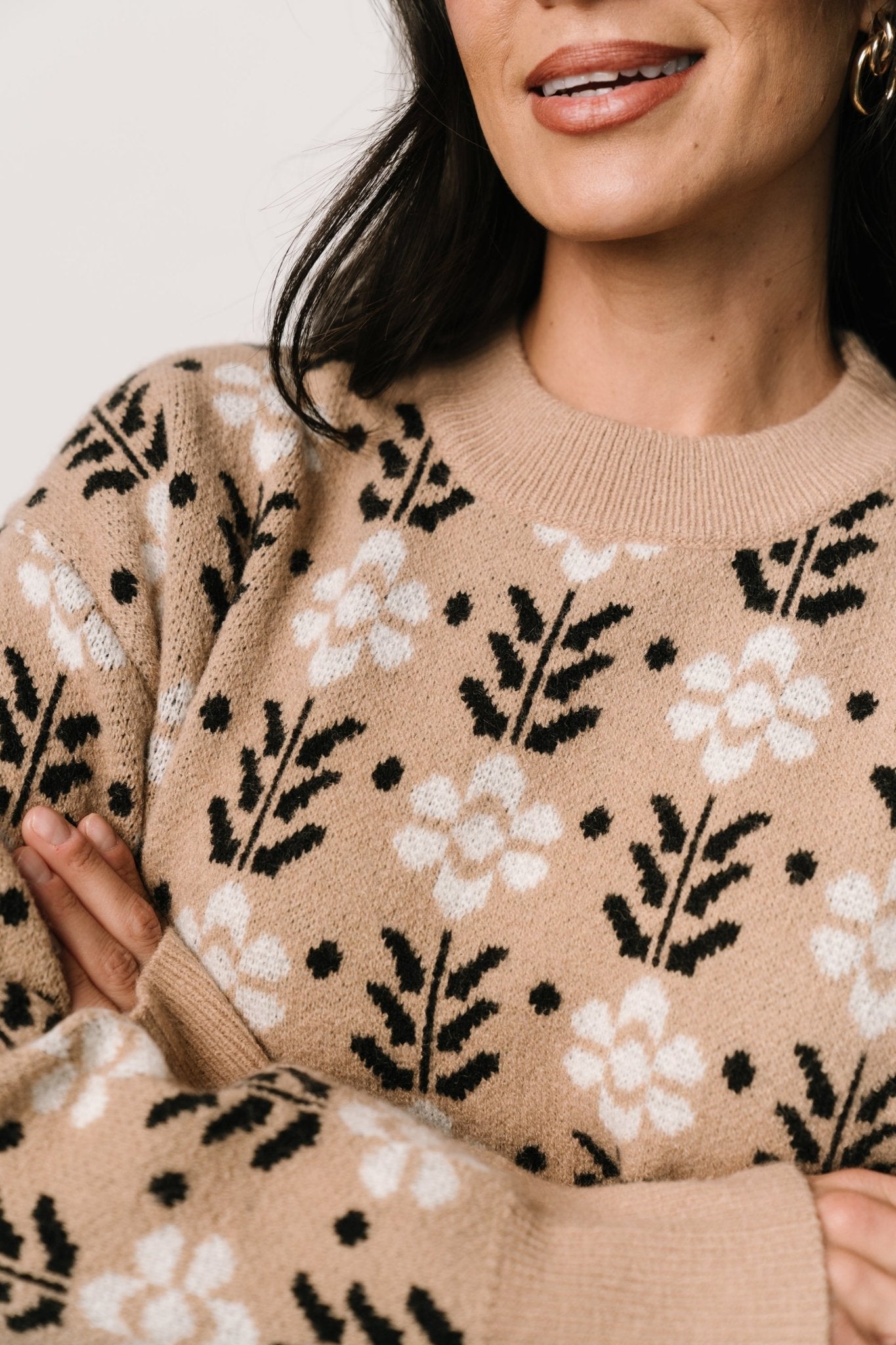 Norris Sweater | Tan Multi Floral - Baltic Born