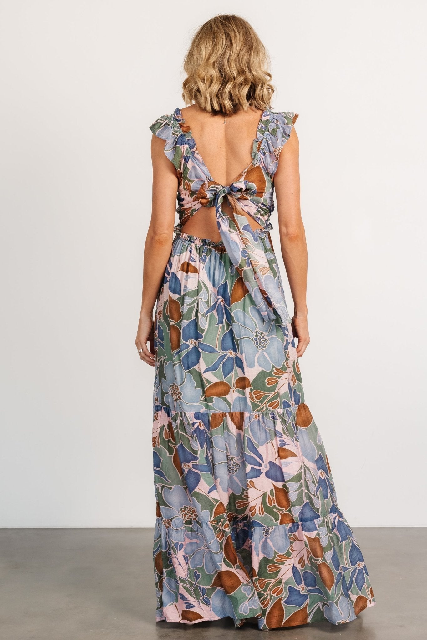 Depths of my love dusty blue maxi dress best sale