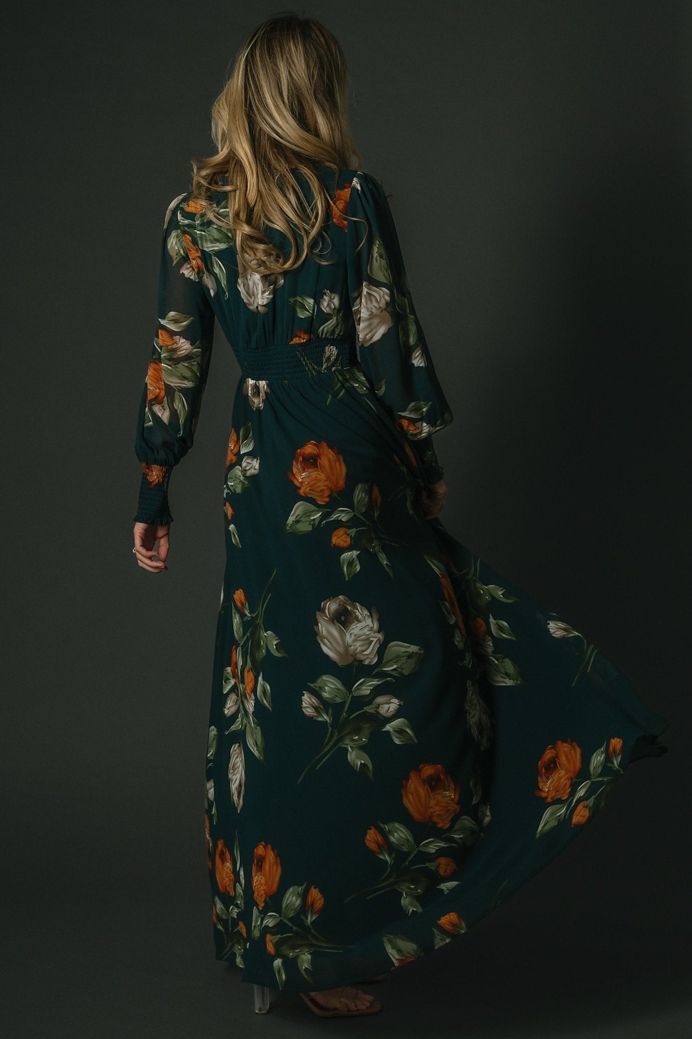 Olivia Maxi Dress | Deep Topaz Floral - Baltic Born