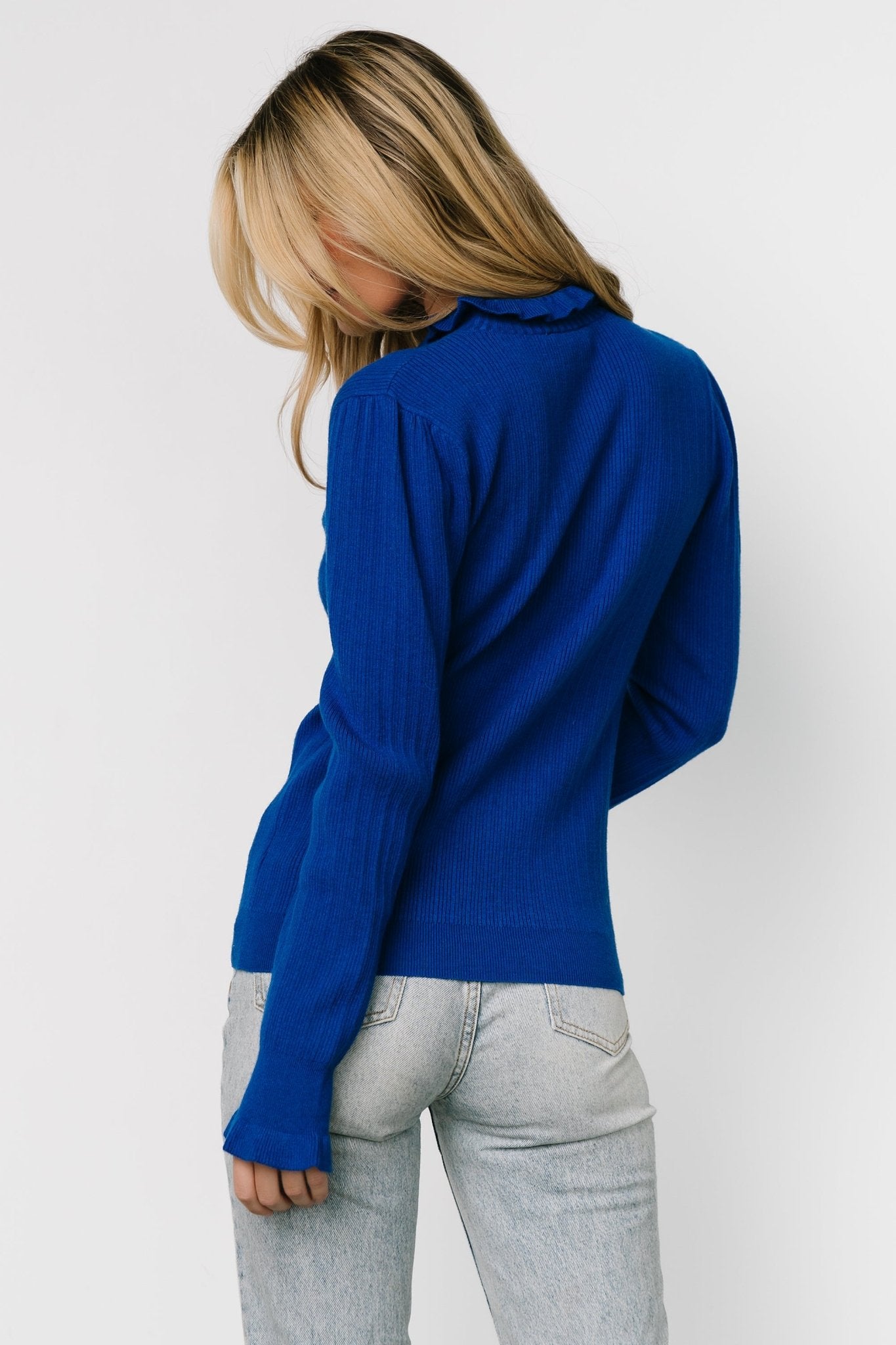 Olympia Sweater Top | Cobalt - Baltic Born