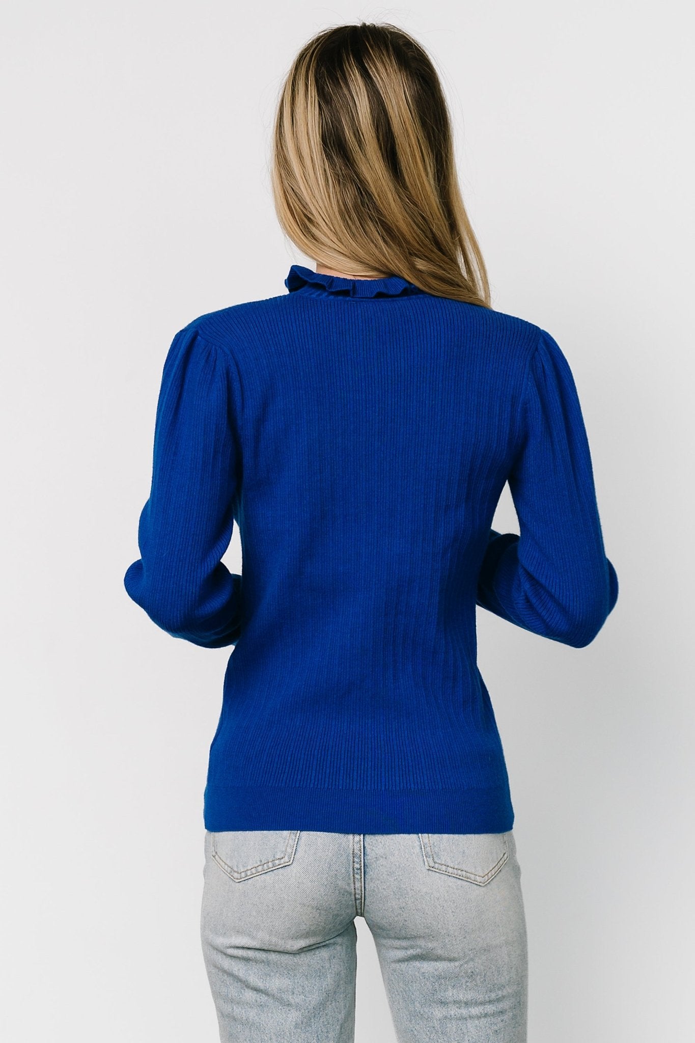 Olympia Sweater Top | Cobalt - Baltic Born