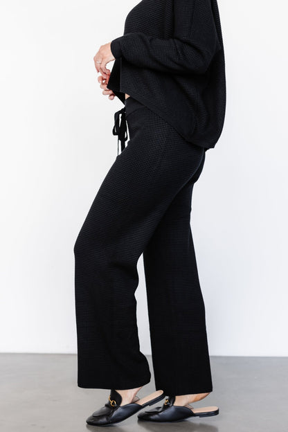 Owen Waffle Pants | Black - Baltic Born