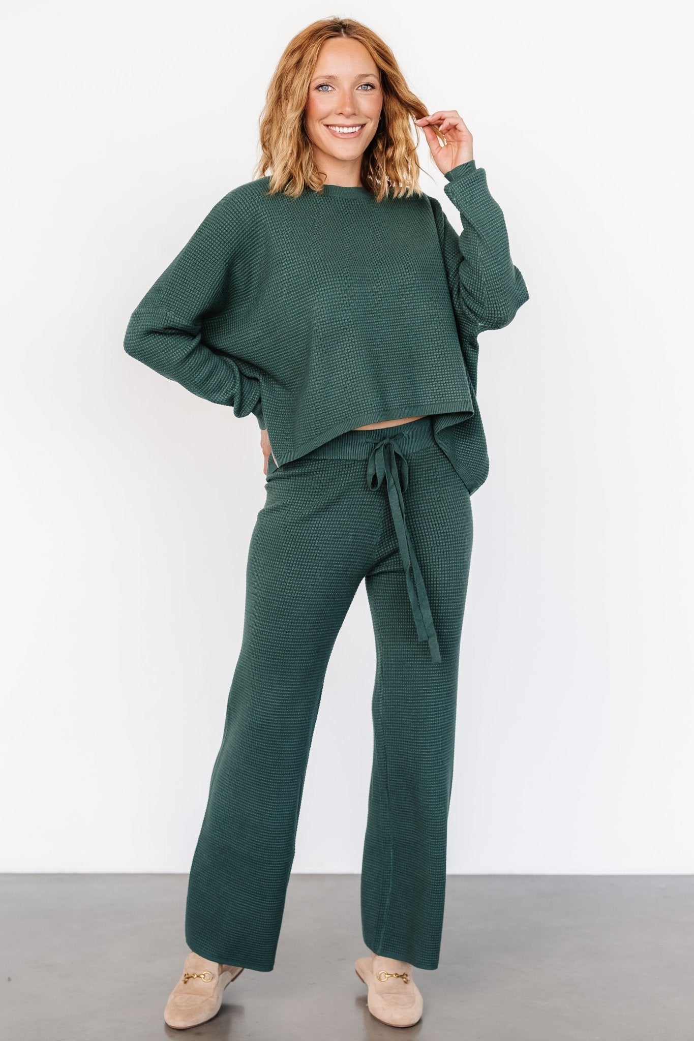 Owen Waffle Pants | Green - Baltic Born