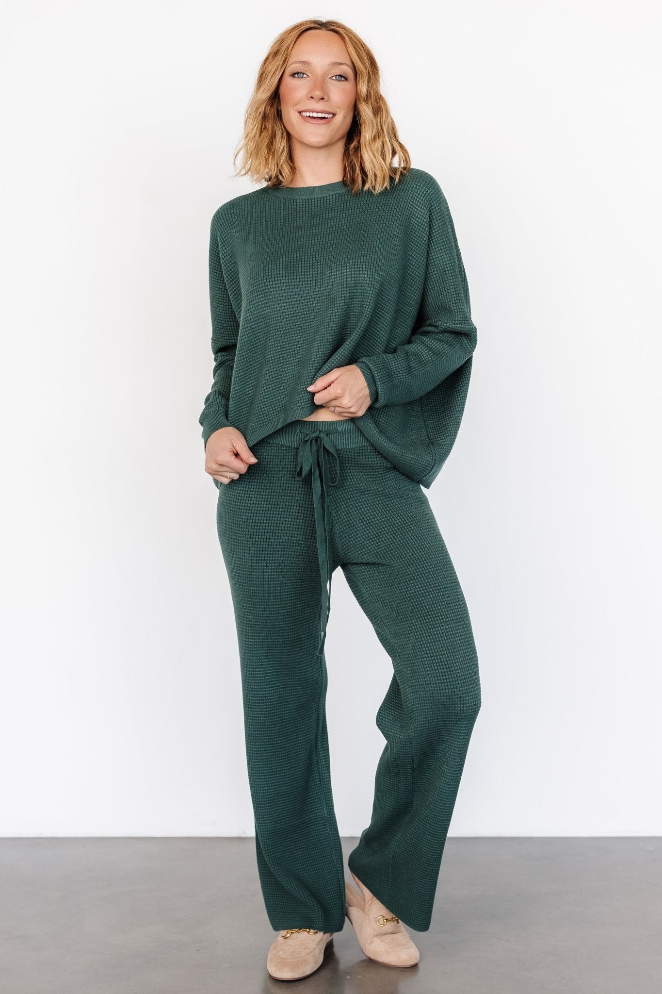 Owen Waffle Pants | Green - Baltic Born