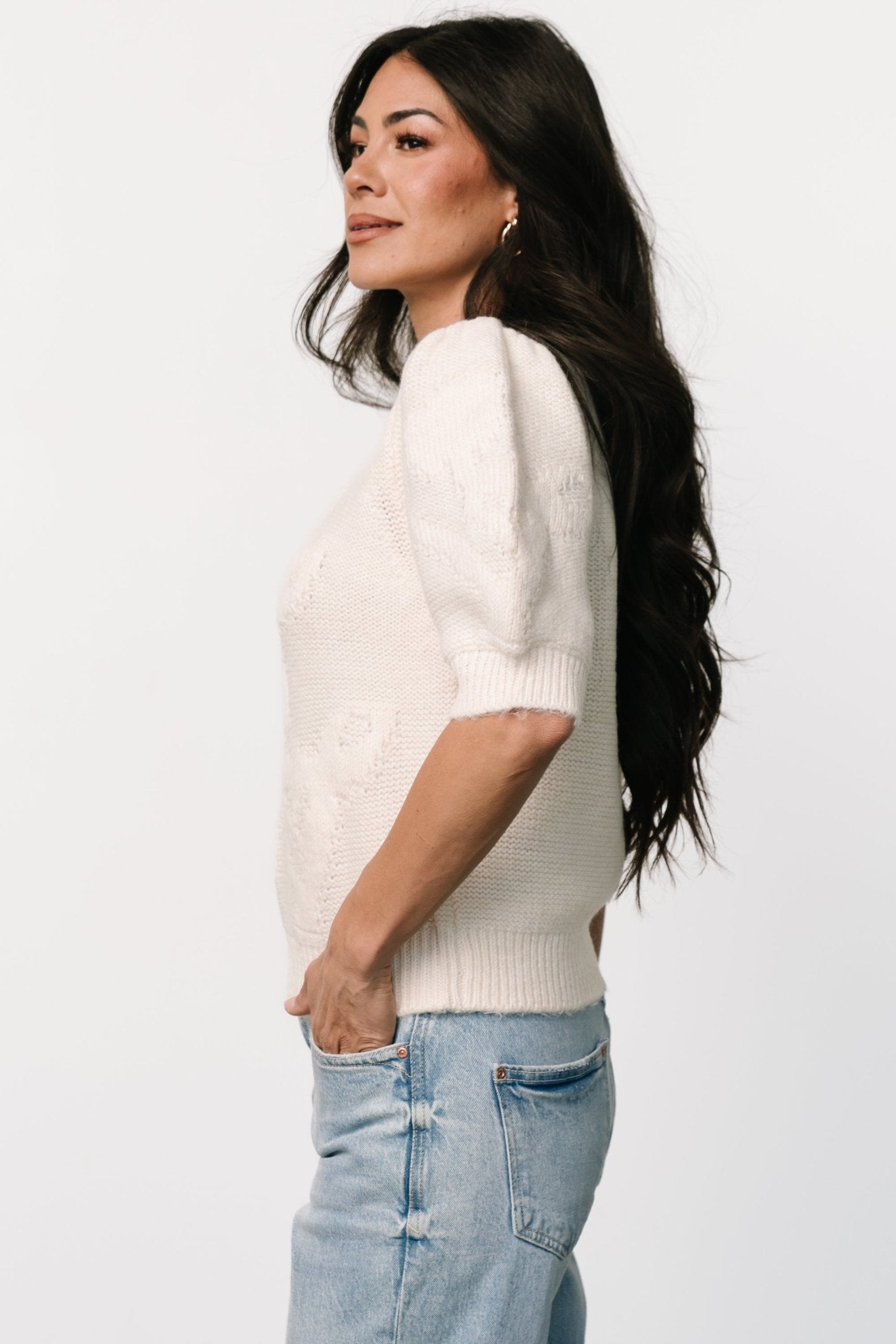 Pamela Sweater Top | Cream - Baltic Born