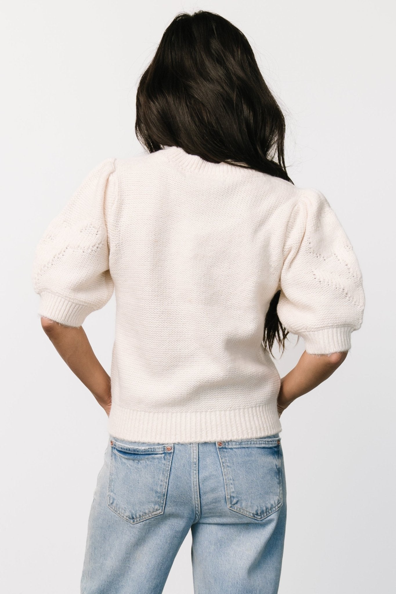 Pamela Sweater Top | Cream - Baltic Born