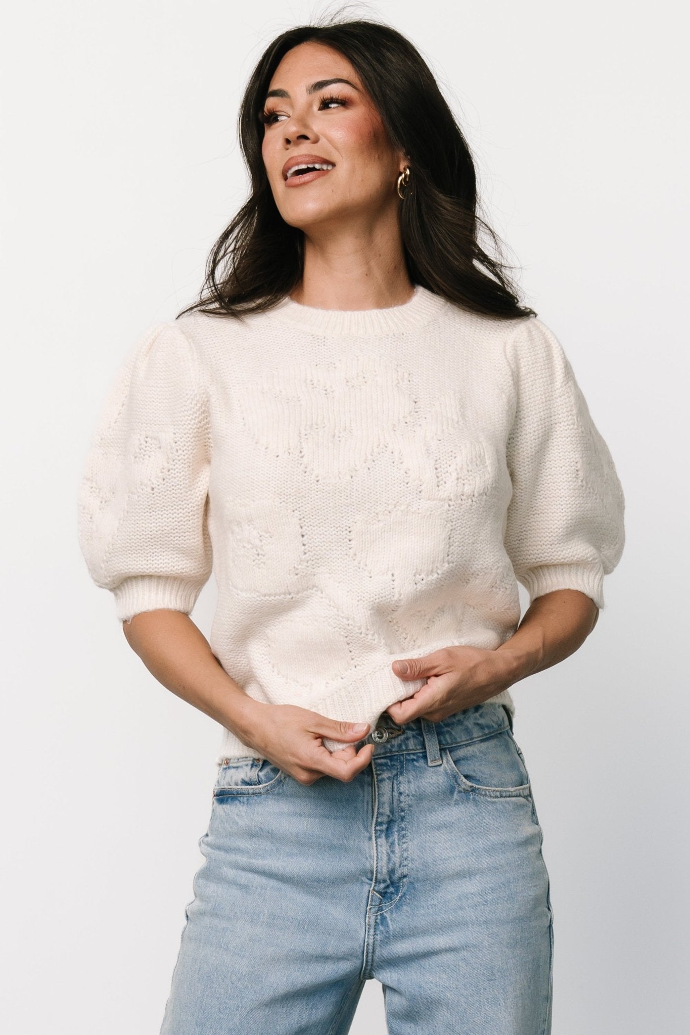 Pamela Sweater Top | Cream - Baltic Born