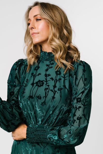 Penelope Velvet Maxi Dress | Emerald - Baltic Born