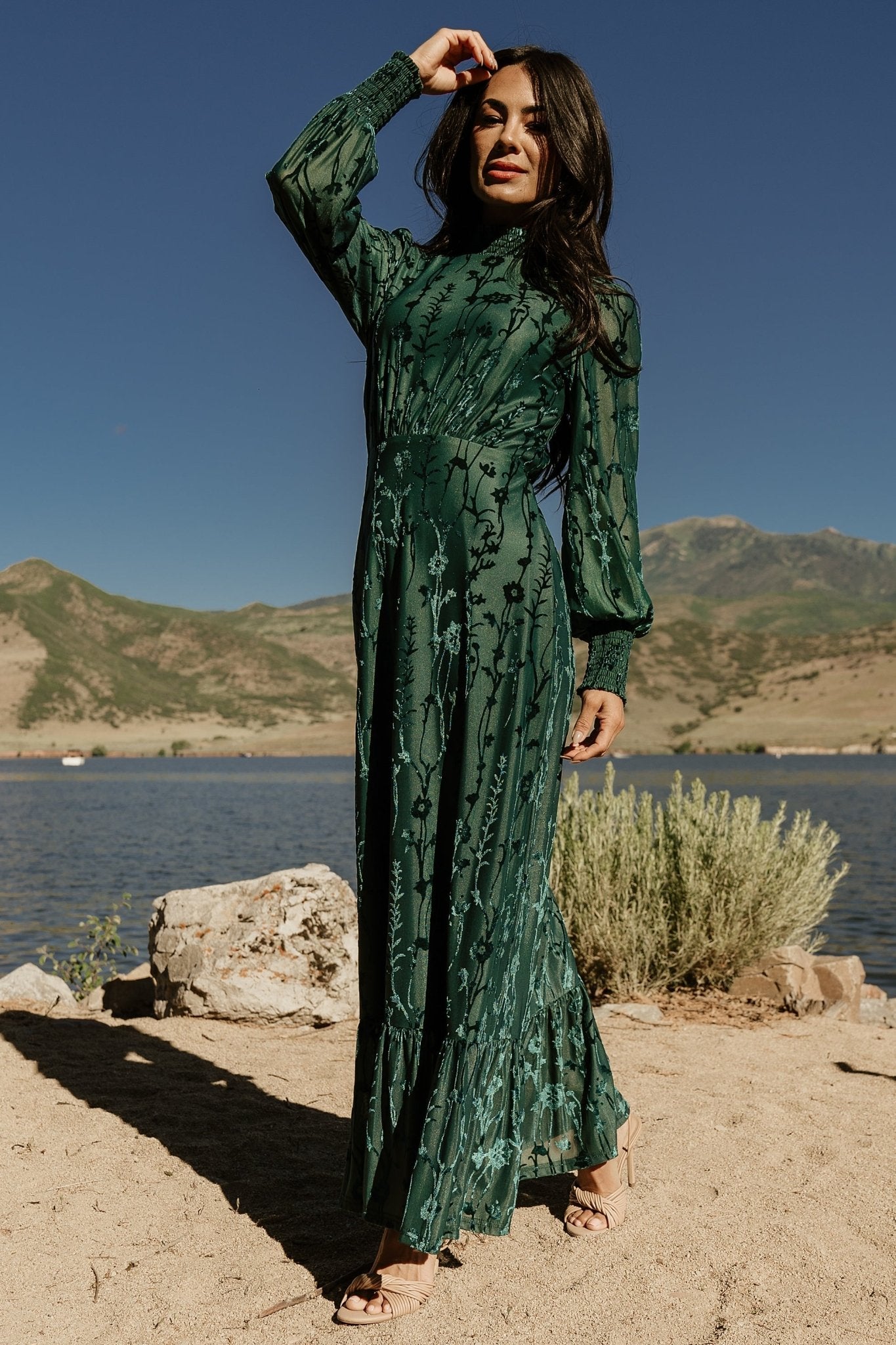 Penelope Velvet Maxi Dress | Emerald - Baltic Born