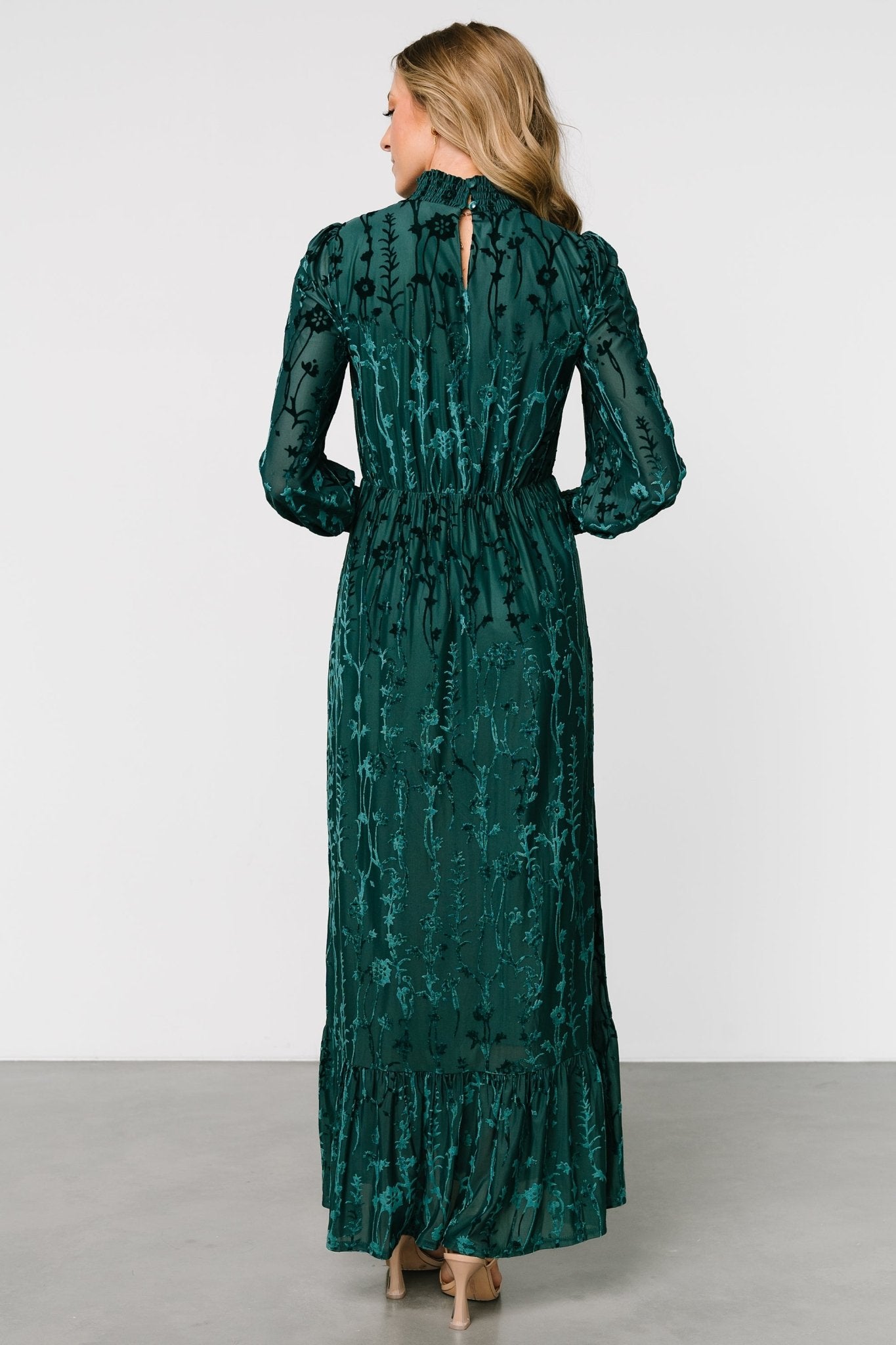 Penelope Velvet Maxi Dress | Emerald - Baltic Born