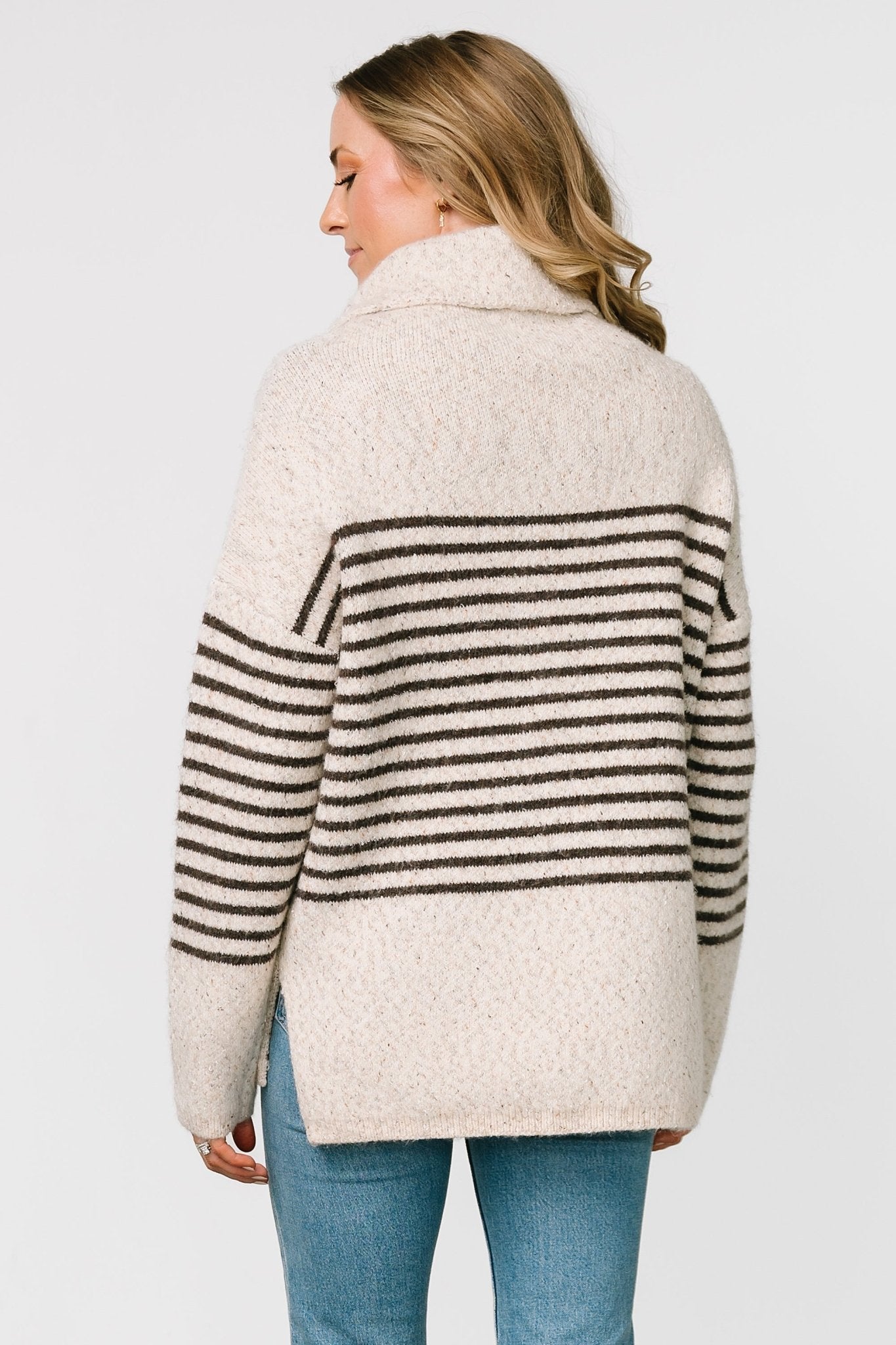 Pennington Turtleneck Sweater | Cream Multi Stripe - Baltic Born