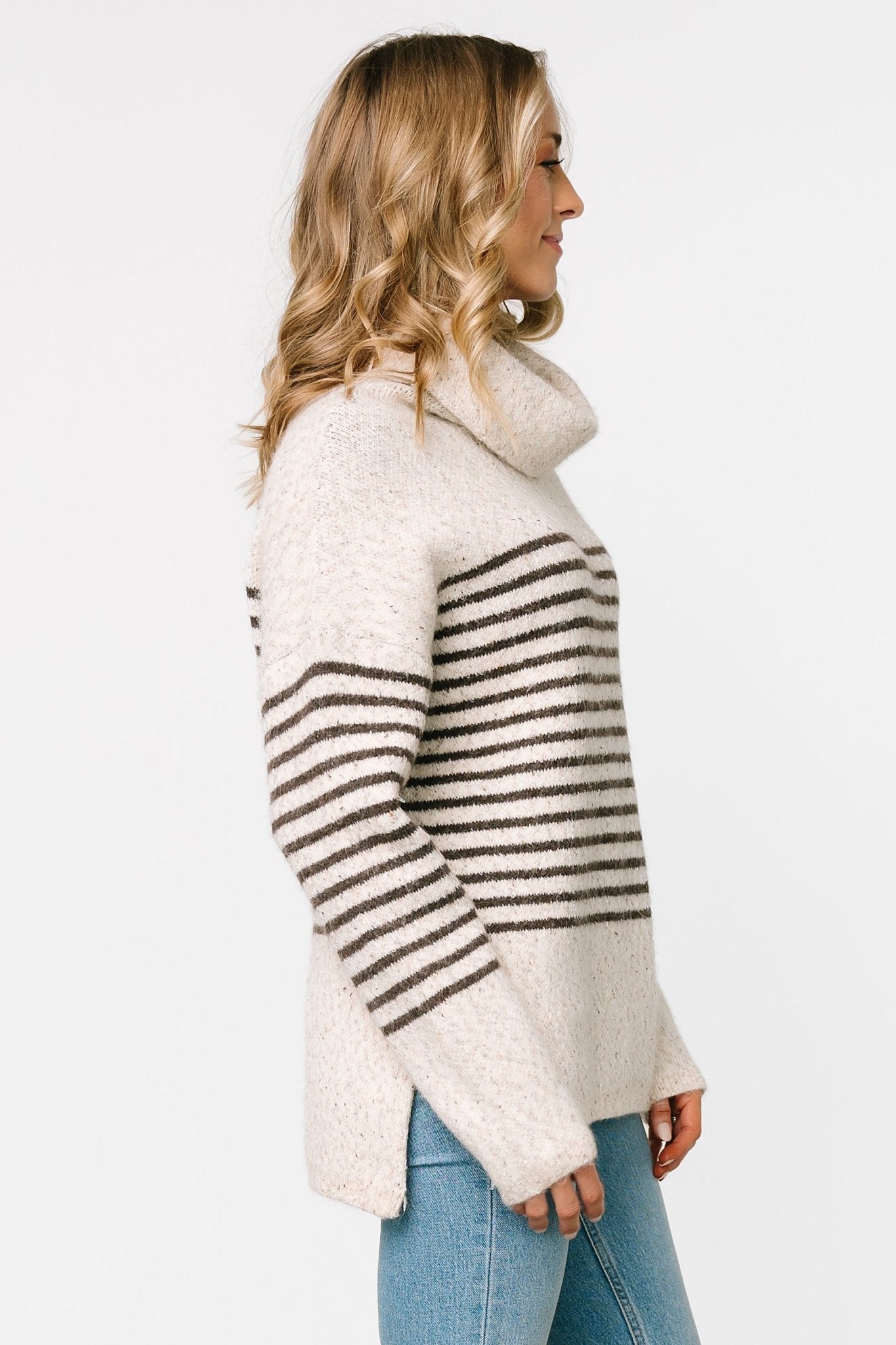 Pennington Turtleneck Sweater | Cream Multi Stripe - Baltic Born