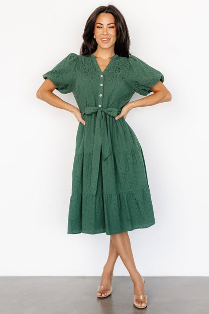 Philippa Midi Dress | Green - Baltic Born