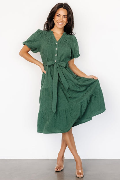 Philippa Midi Dress | Green - Baltic Born