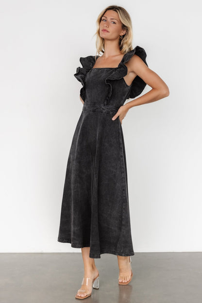 Phoenix Denim Dress | Black - Baltic Born